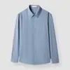 Liquidación Camisa de Manga Larga Rayada de Fibra de Bambú para Hombre, Nueva Primavera Casual de Negocios de Alta Gama sin Planchar