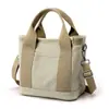 2026 Bolso Cubo Portátil, Diseño de Nicho Engrosado Multicapa, Cremallera con Bolsita, Bolso de Hombro Sencillo, Bolso Tote, Bolso de Lona para Teléfono Móvil