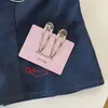 Set de Pasadores Metálicos Plateados Estilo Minimalista Francés, Pinza de Pato Simple Versátil para Flecos y Cabello Lateral para Mujeres