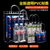 Bolsas Tote Transparentes de PVC Espessado em Estoque Atacado Impermeável Sacos de Embalagem para Promoção de Bebidas no Supermercado Podem Ser Impressos com Logotipo