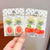 Pinzas de Oreja de Corazón de Colores con Lazo y Durazno Brillante 3D para Niñas, No Requieren Perforación, Accesorios para Orejas sin Dolor