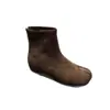 Botas Femininas Toe 2026 Botas Emagrecedoras Outono Aumento Interno de Altura Chelsea Split Falso Botas Curtas Zíper Traseiro Botas Curtas Camurça