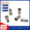 Fabricantes feitos sob medida não-padrão 304 aço inoxidável porca rebite cabeça plana grão vertical puxar porca rebite M3-M10