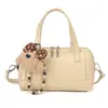 Bolso Tipo Bowling Simple y de Moda Estilo Coreano para Mujer 2026 Primavera Nuevo de Moda para Viajes Diarios Bolso de Hombro Cruzado