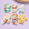 Cachorros de dibujos animados tela tela resina accesorios pegamento de crema horquilla DIY cuerda hebilla de zapato colgante decoración de taza material lote