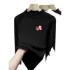 Camiseta Térmica de Forro Polar para Niñas con Estampado Lindo, Cuello Semi-Alto, Nueva Prenda para Otoño/Invierno 2026 para Niños Medianos y Mayores, Moderna