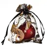 Bolsa de fio bronzeador de Halloween transfronteiriça da Amazon, rede de aranha, bolsa transparente para embalagem de doces e presentes