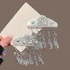 Acessórios de Cabelo Estilo Antigo, Pentes Tradicionais, Pingentes de Prata Étnicos, Franjas, Pentes Hanfu, Ornamentos de Cabelo Suaves para o Dia a Dia, Pares de Pentes