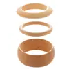 Pulsera Abierta Geométrica Textura de Madera Estilo Chino Retro Moda Simple Nicho Elegante Joyería de Mano de Alta Gama para Mujeres