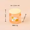 Juguete de Comida Miniatura Simulada Botella de Mermelada de Fresa Accesorios de Resina Casa de Muñecas Hecho a Mano DIY Pegamento de Crema Accesorios para Escena