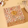 Caixa de Joias Dupla Abertura Floral Estilo Chinês Personalizada para Pulseiras, Colares e Acessórios, Caixa de Embalagem Criativa de Alto Padrão