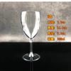 Copa de vino acrílica, copa de champán, copa de vino europea de plástico transparente, copa de brandy creativa para bar.