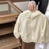 Ropa de Protección Solar para Niños 2025 Verano Estilo Coreano Versátil y Elegante Bebé Niño y Niña Ropa de Protección Solar de Hilo Original Chaqueta Estilo Moderno