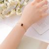Pulsera Versátil Popular Estilo Coreano, Aleación Ecológica Piedra de Transferencia Badu, Pulsera de Cristal de Fresa, Accesorios Populares para Mujeres