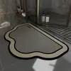Alfombra de Piso para Baño, Antideslizante, Absorbente de Agua, Felpudo para Entrada de Inodoro, Alfombra Resistente a la Suciedad, Tierra de Diatomeas