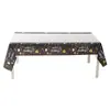 En stock Mantel a cuadros Amazon mantel a cuadros blanco y negro transfronterizo PEVA engrosado desechable mesa de postres de cumpleaños fiesta