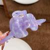 Pinza Retro Francesa de Flor Grande Doble Hoja de Ginkgo de Ácido Acético Pinza de Pelo de Hada Pinza de Tiburón Avanzada Accesorios para el Cabello