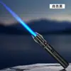 Linterna de Antorcha Pistola de Llama de Sable de Luz de Celebridad de Internet para Barbacoa al Aire Libre, Encendedor Inflable a Prueba de Viento, Regalo Transfronterizo