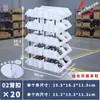 Caja de Piezas para Hebilla Trasera Tengzhengyue Caja de Almacenamiento Oblicua de Plástico Engrosado Caja de Clasificación de Materiales para Taller Caja de Accesorios para Tornillos