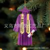 Temporada de Graduación 2025 Transfronteriza Uniforme de Licenciatura Acrílico Impresión UV Colgante de Regalo Conmemorativo de Graduación Artesanía de Acrílico