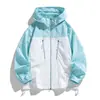 Nueva Ropa de Protección Solar para Hombres y Mujeres Chaqueta Elegante de Pareja Bloque de Color Ropa de Protección Solar Ropa para la Piel Holgada Estilo Hong Kong Top para Exteriores