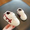 2025 primavera nuevos zapatos para niños al por mayor zapatos deportivos de suela blanda de cuero para niños zapatos coreanos Forrest Gump zapatos blancos