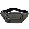 Riñonera Deportiva Multifuncional para Hombres y Mujeres de Gran Capacidad para Recolectar Efectivo Bolsa para Recolectar Efectivo Bolso de Pecho de Lona para Negocios Bolsa para Teléfono Móvil