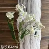 Flores de Casamento Brancas Simulação Flores de Casamento Arranjo de Cena Flores Artificiais Paisagismo Flores de Fileira no Chão Decoração Suave Arte Floral Arranjo de Flores Rosas