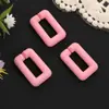 Pintura con tacto de goma Hebilla de cadena acrílica Color caramelo Cadena de espina de pescado Mate 20*30mm Cadena para teléfono móvil Accesorios DIY