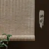 Persianas Rolô de Grama de Cânhamo Natural Vintage Wabi-Sabi Zen Retrô Estilo Chinês Pousada Casa Divisória Japonesa Cortinas Decorativas para Proteger do Sol