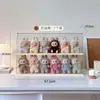Caixa de Exibição Labubu Caixa Surpresa Transparente Suporte de Exibição para Armazenamento Adequado para Vitrine de Exibição de Figuras Labubu Pop Mart