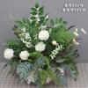 Serie Mori hilera de flores de suelo camino de flores simulación camino de flores plomo flor falsa flor flor arte escena diseño ceremonia de boda paisaje decoración blanca verde