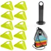 Disco Marcador Redondo Triangular para Entrenamiento de Agilidad y Potencia Explosiva de Fútbol, Disco Marcador Triangular de Fútbol, Marcador de Agilidad para Baloncesto
