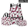Nuevo Producto Transfronterizo 3D HelloKitty Lindo Hello Kitty Estudiante Mochila Escolar Lonchera Estuche para Lápices Juego de Tres Piezas
