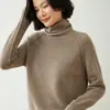 Novedad Otoño e Invierno 2026 Ropa de Punto de Cachemira para Mujer Ropa de Punto de Cuello Semialto Suéter Versátil de Cuello Alto
