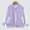 Chaqueta de Béisbol para Niñas Primavera y Otoño Elegante Ropa Deportiva de Celebridad de Internet para Niños Estilo Coreano Primavera y Otoño Chaqueta Superior