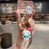 Llavero Colgante Auténtico Serie Cafetería Familiar Sanrio Muñeca My Melody Linda Colgante Decoración para Bolsa