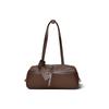 2025 Nova Bolsa Therow de Couro de Primeira Camada Bolsa Baguete Bolsa Boston de Grande Capacidade Bolsa de Ombro Bolsinha de Braço Bolsa para o Dia a Dia