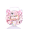 Set de collar y aretes para niños, lindo gato KT, juego de 10 piezas, accesorios para el cabello de niña, caja de almacenamiento, regalo, fábrica al por mayor