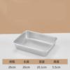 Plato de cocina de acero inoxidable 304, caja de embalaje de alimentos, caja de picnic, plato de comida, bandeja cuadrada para el hogar