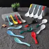 Colher de Sopa de Melamina Cabo Longo Panela Quente Panela Quente Picante Colher para Restaurante Comercial Colher de Plástico Colher Imitação Porcelana Utensílio de Mesa Colher
