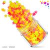 Explosiones transfronterizas estrella fluorescente de cinco puntas 5mm 12 colores set de lentejuelas para uñas Mate Nacarado parche joyería para uñas