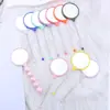 Nuevo Espejo de Mano Portátil Mini de Alta Definición para Bricolaje Espejo de Mano Espejo Pequeño con Cuentas Mango Lindo de Mano Listo para Entrega