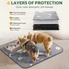 Almohadillas de orina para mascotas transfronterizas lavables y reutilizables, almohadillas de orina absorbentes para entrenamiento de perros, pañales impermeables de cuatro capas, pañales para gatos