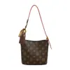 Bolso Cubo de Moda de Alta Gama Transfronterizo para Mujer 2026 Nuevo Estampado Vintage Versátil Bolso de Hombro Bolso Cruzado