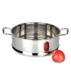 Cesta vaporera rejilla vaporera elevada engrosada cesta vaporera de acero inoxidable 16cm-40cm hogar venta al por mayor estación independiente fabricante