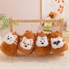Llavero de Capibara de 4 pulgadas Juguete de Peluche de Capibara Muñeco Celebridad de Internet Colgante para Mochila Adorno Pequeño Transfronterizo