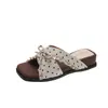 Pantuflas de Cuña con Suela Gruesa para Mujer para Usar en Verano, Nuevo Estilo 2026, Perfectas para Combinar con Faldas, Chanclas Abiertas con Lazo para Vacaciones en la Playa