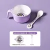 Cuenco de melamina para niños, bonito cuenco de arroz con dibujos animados para el hogar, complemento alimenticio, cuenco pequeño con asa, cuchara, vajilla materna e infantil, caja de regalo