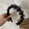Faixa de Cabelo Pequena Fragrante de Malha Fofa da Coreia do Sul 2025 Nova Grampo de Cabelo de Pressão Antiderrapante de Alta Qualidade para o Topo da Cabeça Craniana para Mulheres